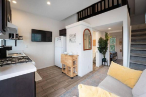Coastal Tiny House 2 Queen Beds low loft